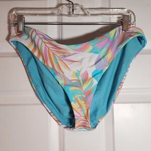 SO Colorful Tropical Print Bikini Bottom XXL